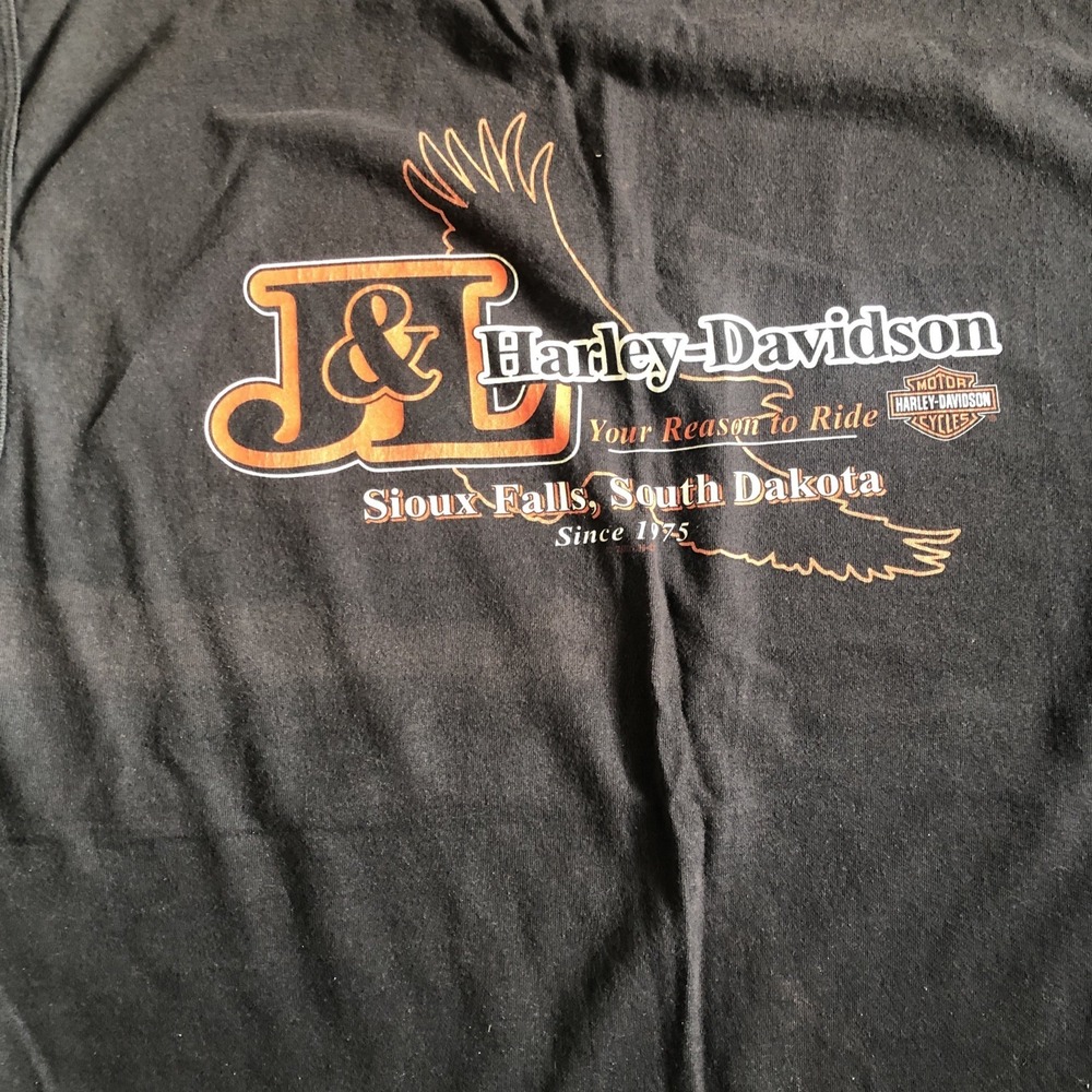 Vintage 2002 Harley Davidson Sturgis Black Hills Rally Muscle Shirt Extra Large - Picture 6 of 6